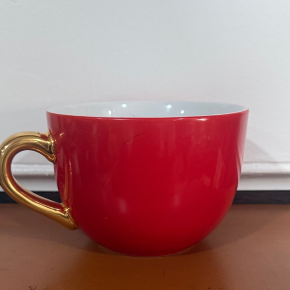Givenchy Red Mug with Gold Handle - Picture 6 of 7